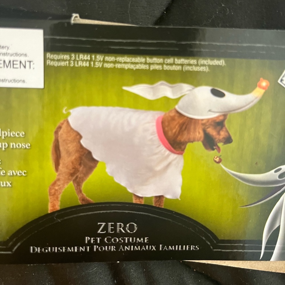Zero Nightmare Before Christmas Halloweeen Pet Costume